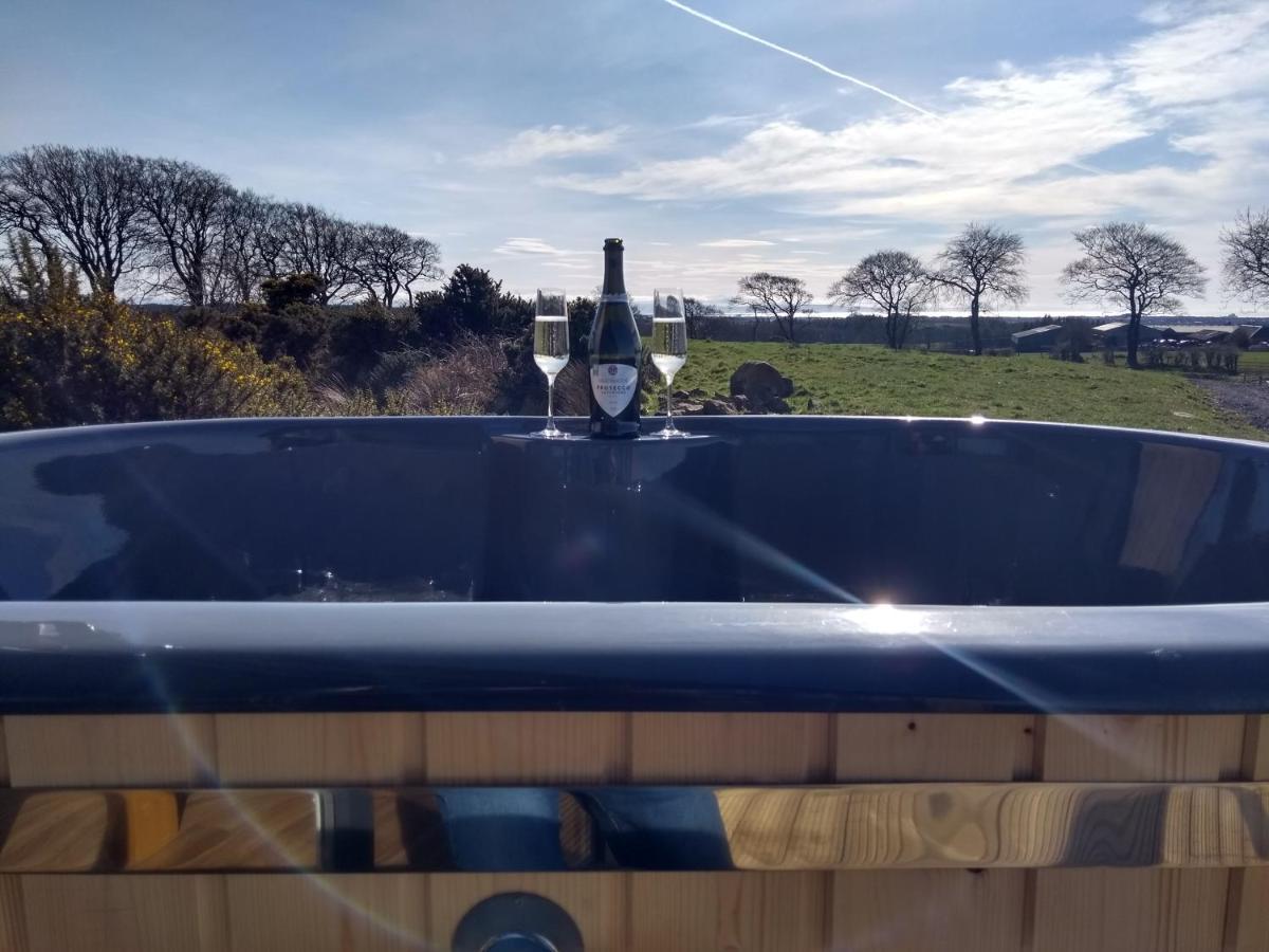 Cleeves Cabins Ailsa Luxury Lodge With Hot Tub Dalry  エクステリア 写真