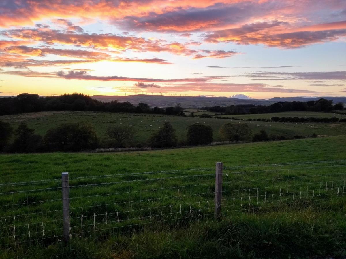 Cleeves Cabins Ailsa Luxury Lodge With Hot Tub Dalry  エクステリア 写真