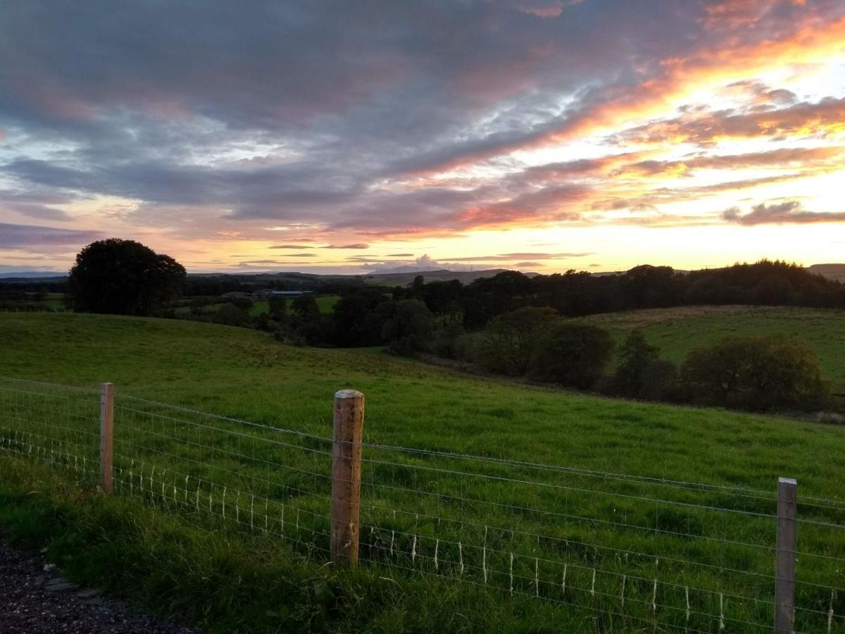 Cleeves Cabins Ailsa Luxury Lodge With Hot Tub Dalry  エクステリア 写真