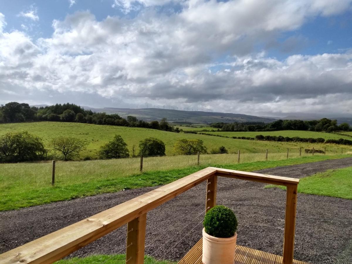 Cleeves Cabins Ailsa Luxury Lodge With Hot Tub Dalry  エクステリア 写真
